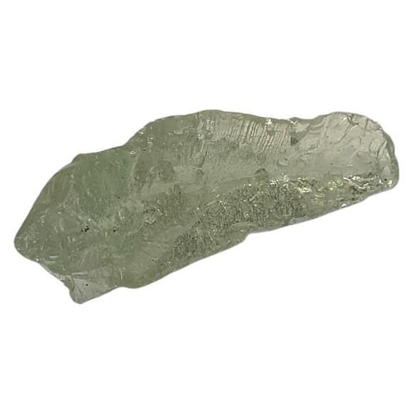 Clear Translucent Bubbled Art Glass Cullet Glowing Manganese Slag Glass #5GX104 - Picture 7 of 9